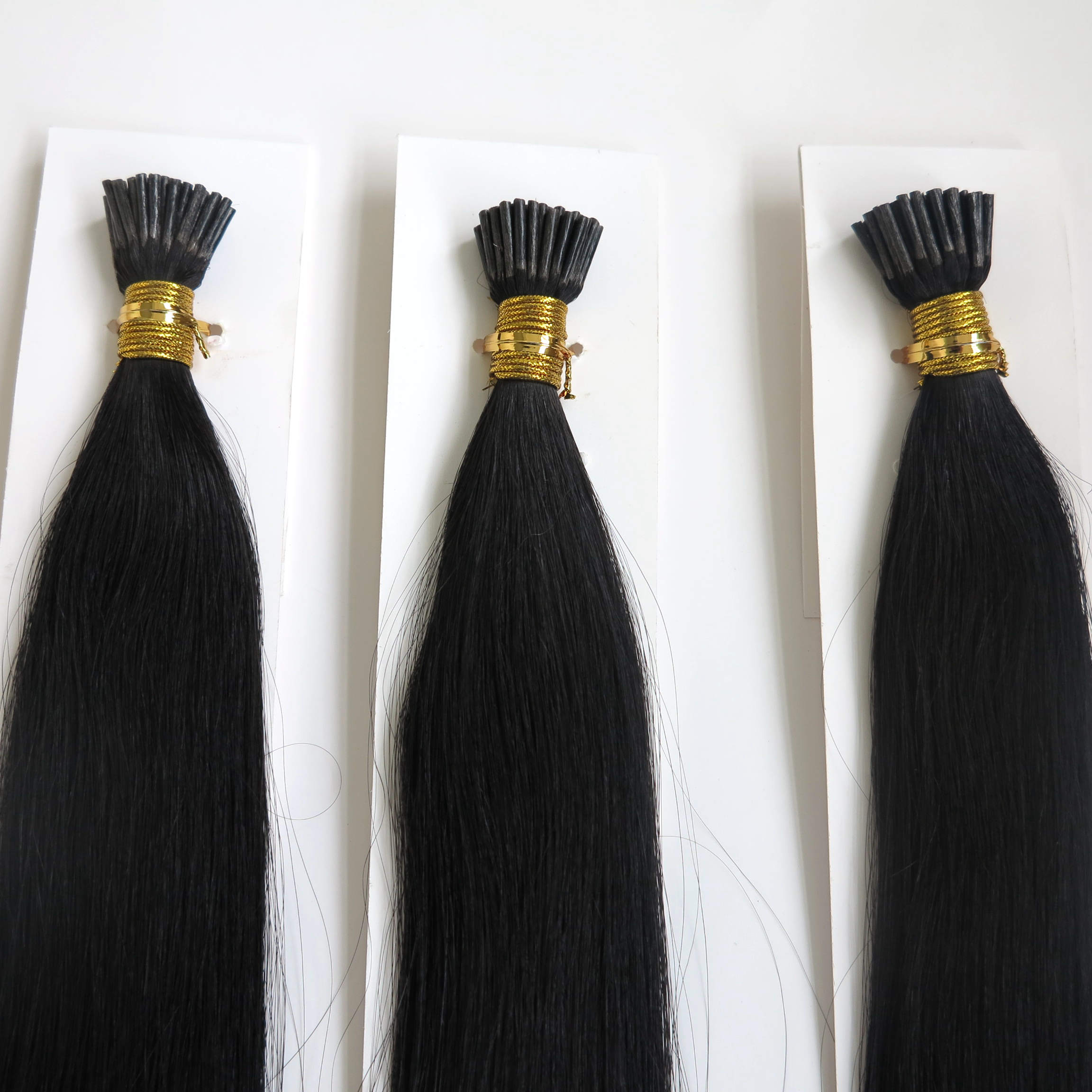 

Pre bonded Keratin Stick Tip Hair / I Tip Human Hair Extensions 50strands/pack 1g/strand 20" Black Brown Blonde