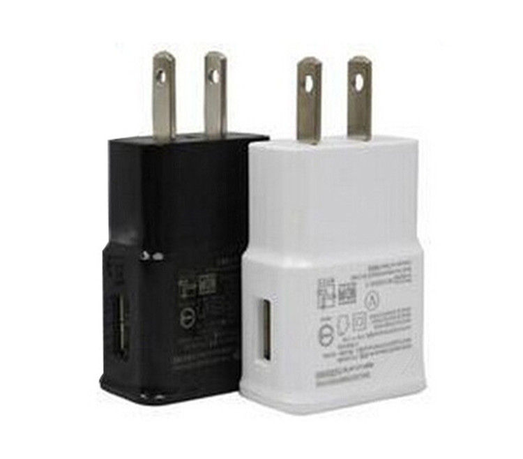 

USB Wall Chargers 5V 2A AC Travel Home Charger Adapter US EU Plug for Samsung Galaxy Note 5 4 S7 S6 Edge Plus A8 A7 White Black Color