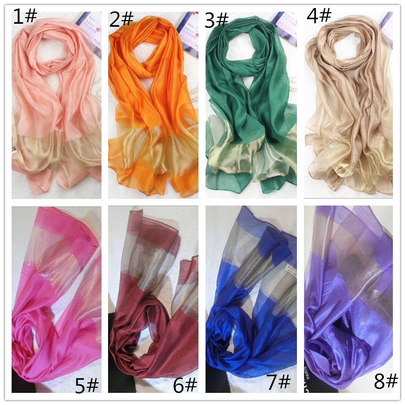 

silk scarves fashion wraps Ladies Women spring autumn candy color scarf gorgeous shawl casual fashion ring accessories, easy to match