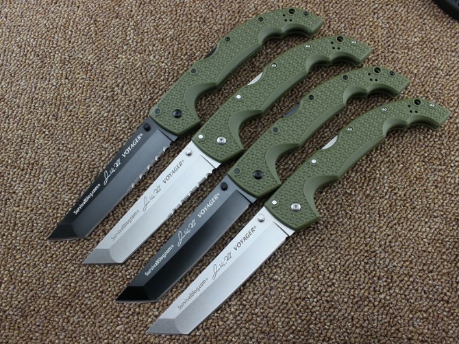 

Newest Cold Steel knives Navigator series Voyager Big folding knife utility survival knifes hunting tactical outdoor camping tool 10 types