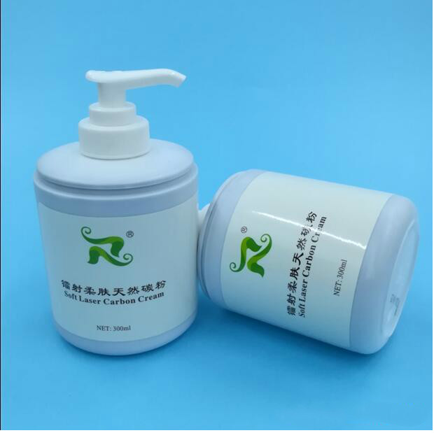 

2022 Newest Arrival Accessories & Parts 300Ml Soft Laser Carbon Cream Gel For Nd Yag Laser Skin Rejuvenation Treatment Active Beauty Equipment