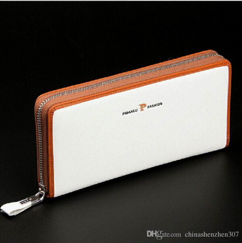 

Baellerry Purse Fashion Men's Wallet Male Black Clutch PU Leather Wallets Business Style Long Design Pattern Purse Man 82, Khaki