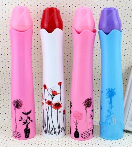 

50pcs/lot Perfume Umbrella Wine Bottle Umbrella Mix Order Rose Vase Japanese Style Umbrella free ship, Mixed colors