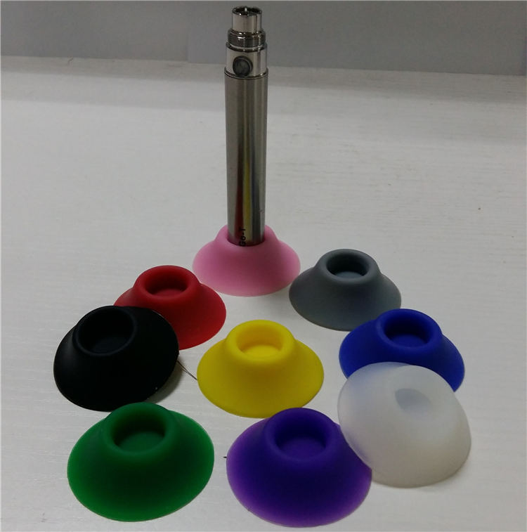 

Ecig Battery Silicone Base Holder Colorful Silica Gel Cup E Cig Sucker Rubber Cases For E-Cigarette Ego Evod Atomizer Holding Display Stands