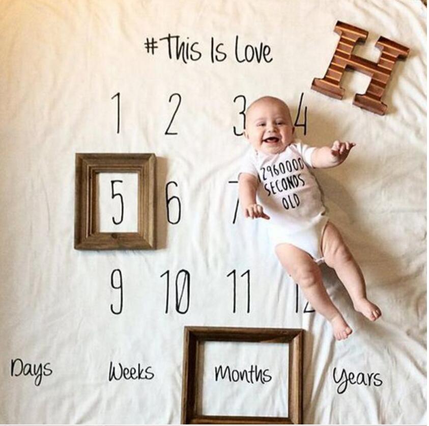 

Baby Blankets Soft Muslin Cotton Background Cloth Baby Swaddle Wrap Kids Gauze Bath Towel Baby Birthday Photo Props, Multi-color