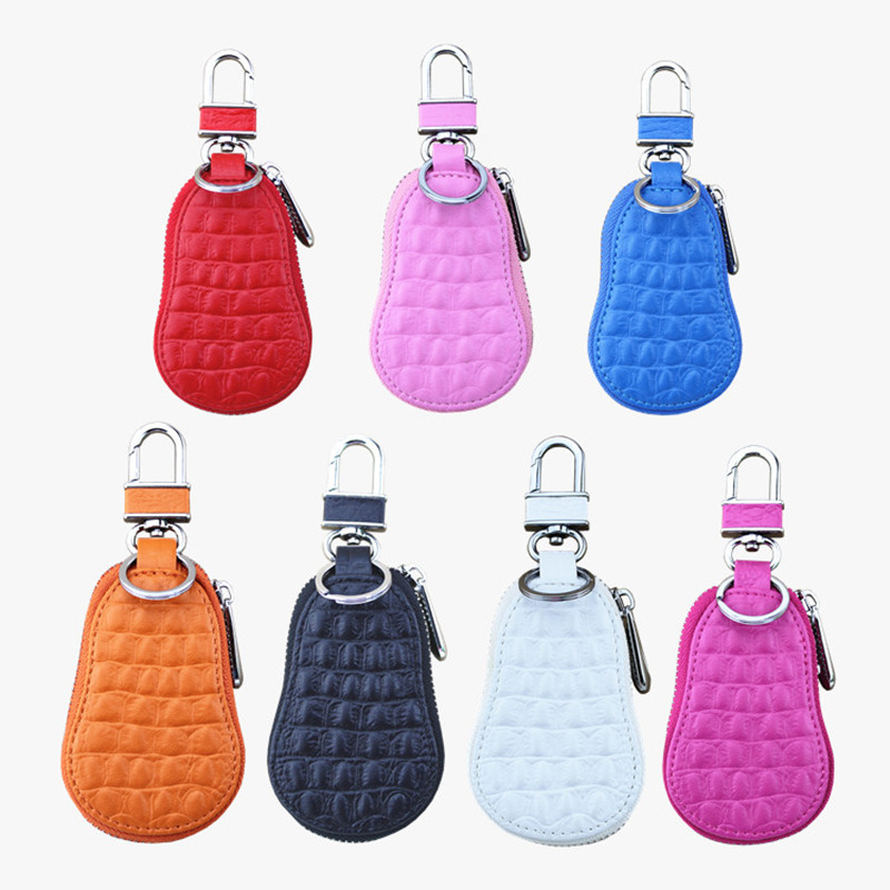 

Free shipping New Arrival 20Pcs Crocodile Car Accessories Key Wallets Bag Gourd Shape Key Cover Mini Key Protect Case JF-25, Multi