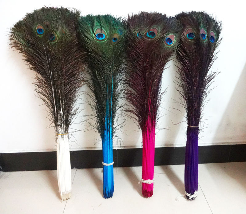 

Beautiful 100 PCS peacock feathers eye 28-32 inch/70-80 cm Furniture decoration, Wedding decoration Holiday decoration