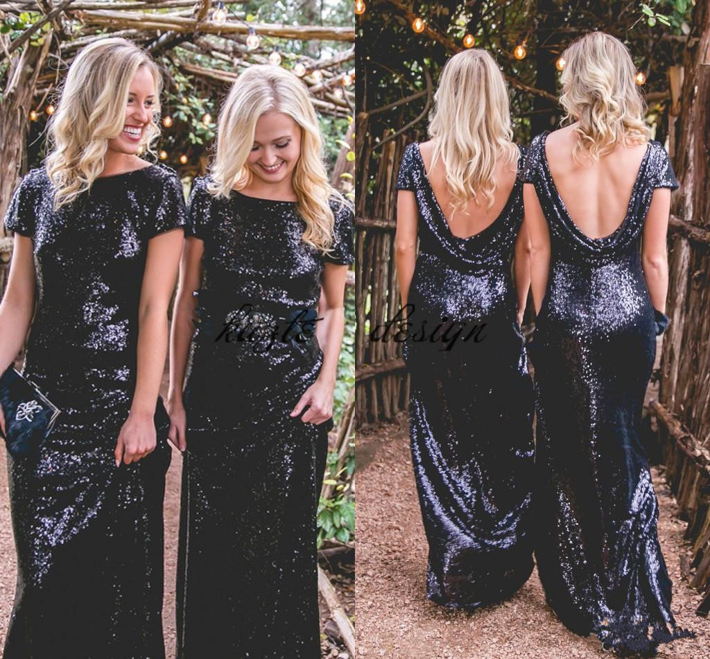navy sparkly bridesmaid dresses