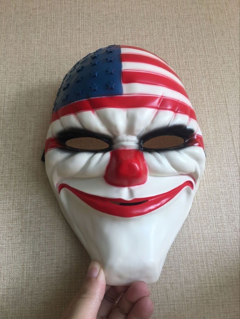 

New 160g Quality PAYDAY 2 Adult Kids Clown Face Mask Fancy Dress Halloween Horror Prop Costumes
