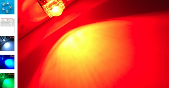 5mm Superflux Piranha PCB LED Weiß Rot Blau Grün Gelb Bernstein
