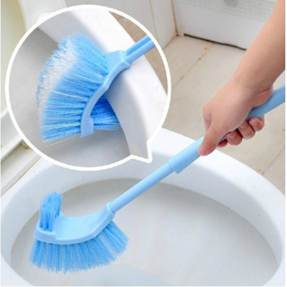

Wholesale-Plastic Long Handle Bathroom Toilet Bowl Scrub Double Side Cleaning Brush