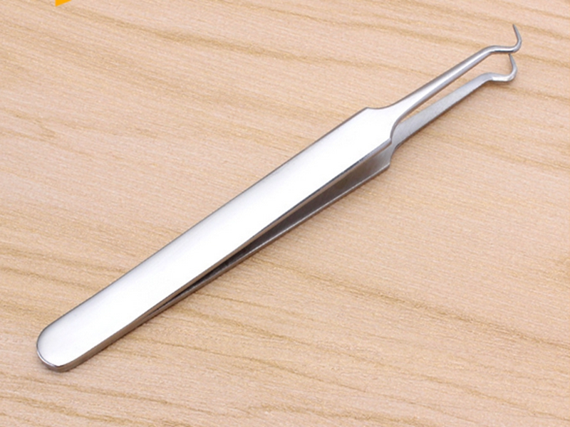 Free Shipping Stainless Steel Blackhead Acne Blemish Pimple Extractor Remover Needle Bend Curved Pimple Comedone Remover-image-403807834