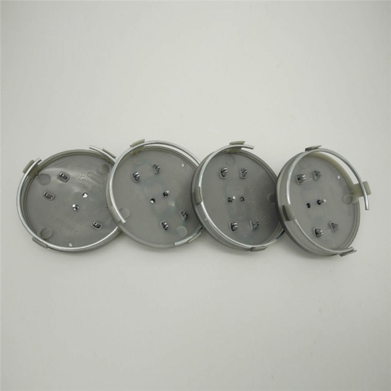 

4pcs 60mm grey black Car Wheel Center Caps Hub Rim covers badge for A3 A4 A5 A7 A8 Q3 Q5 Q7 TT S3 S4 8P 4B0601170