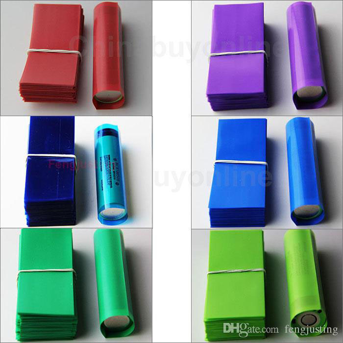 

18650 battery heat shrink wraps PVC insulation Re-wrap tubing for 18650 series Li-ion battery 72mm length 18650 battery shrink sleeve