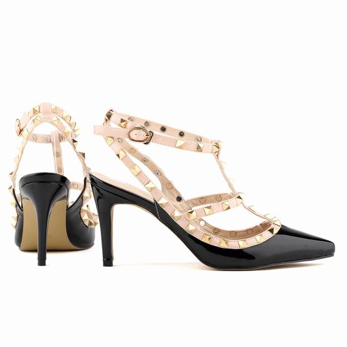Hot Candy Couleurs Femmes Cuir Verni À Talons Hauts OL Pompe Chaussures Lacet Chic SZ