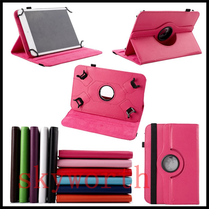 

Universal 360 rotating case for 7 8 9 10 inch tablet MID Q88 A13 Galaxy tab 4 7.0 T230 T530 ipad Stand