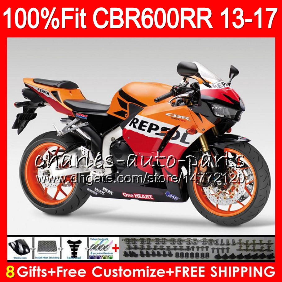 

Repsol black Injection For HONDA CBR600 RR CBR 600RR F5 13 17 89NO81 CBR 600 RR 13 14 15 16 17 CBR600RR 2013 2014 2015 2016 2017 Fairing, No. 1