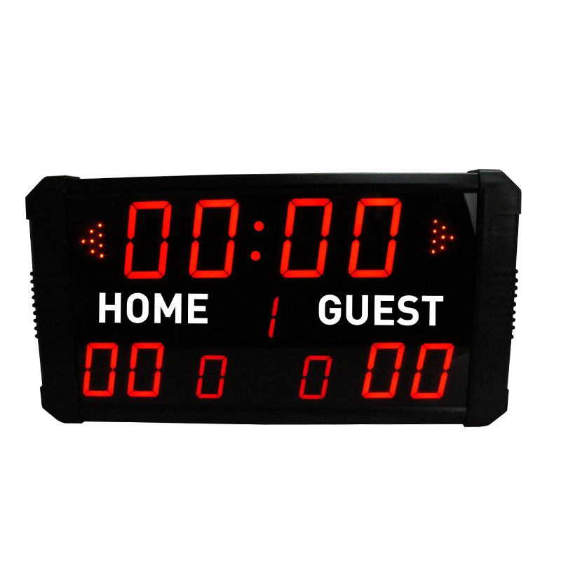 [GANXIN]GI11T-(3+2.3)R led Basketball/ Football Scoreboard Multi-Sport Indoor Wireless Remote Multifunction Ultra morden Electronic Display-image-403794450