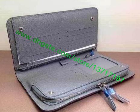 

Top Grade Wallet Brown Mono Canvas Real Leather Lady Insolite Organiser M66566 Famous Designer Long Folded Women Purse