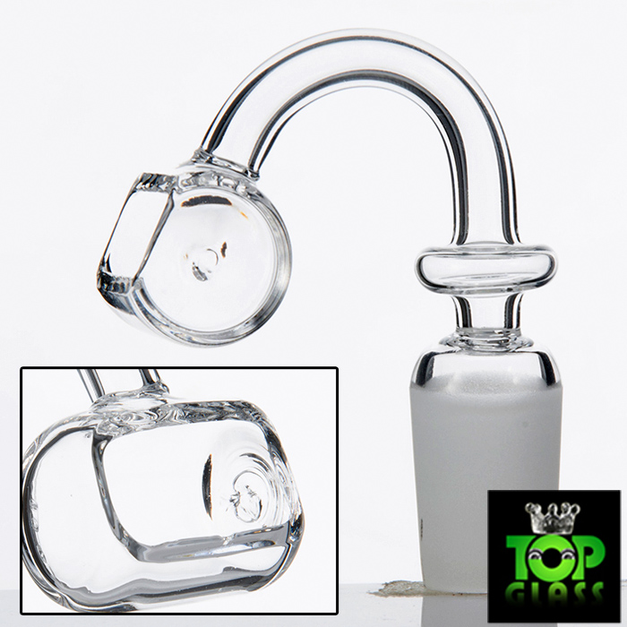 

Cheap but High Quality Dozer Styled Trough Quartz Banger Domeless Quartz Nail 14mm 19mm Male Female Frosted for glass water pipes