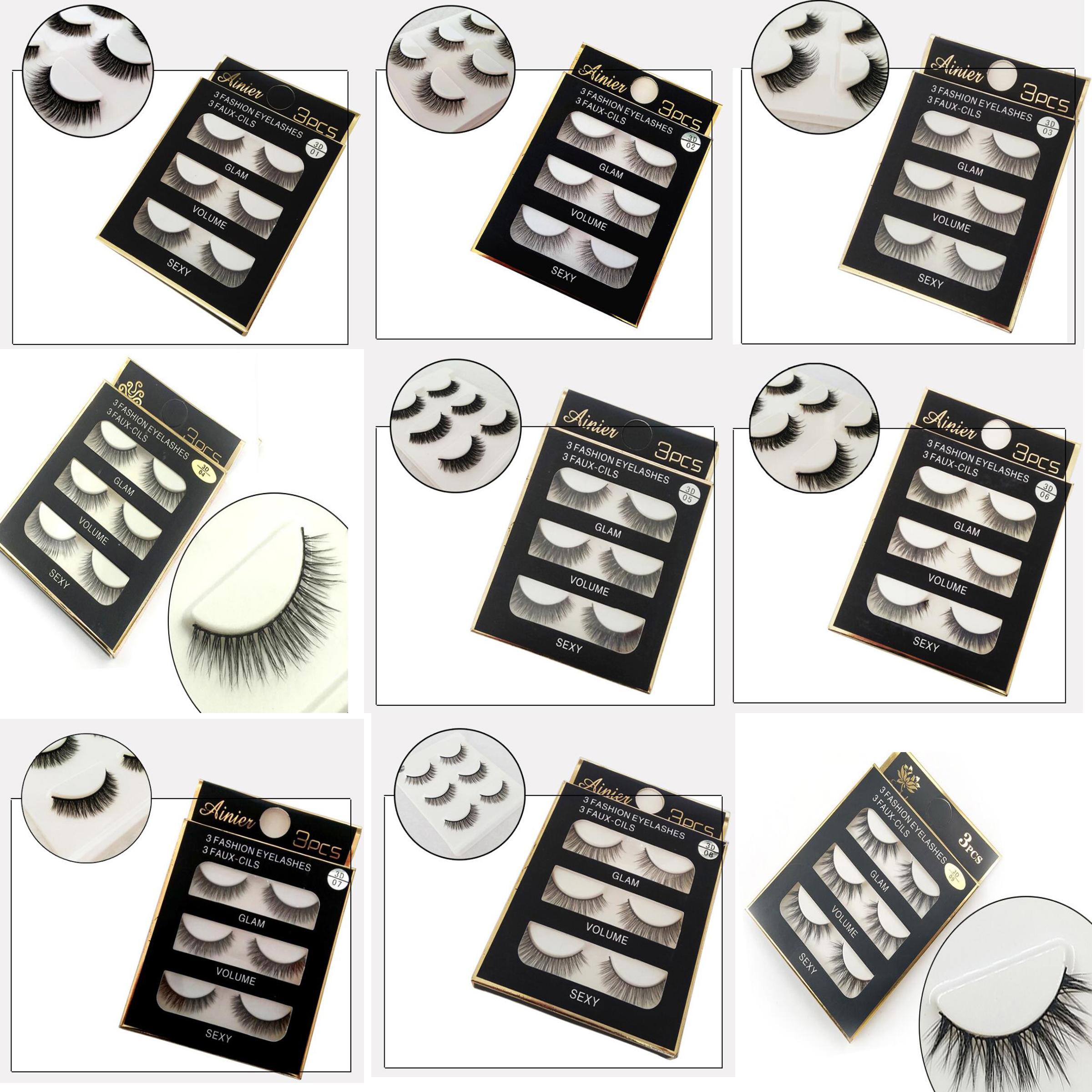

Handmade Beauty Thick Long Soft Mink lashes Fake Eye Lashes Eyelash Sexy High Quality