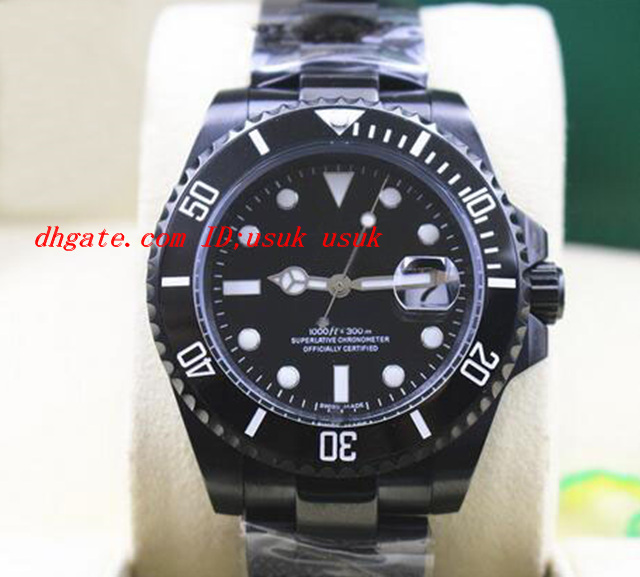 

Luxury Wristwatch NEW MENS STAINLESS STEEL Coating CERAMIC BLACK Dial 116610 40MM Automatic Mechanical Men Watches Top Quality