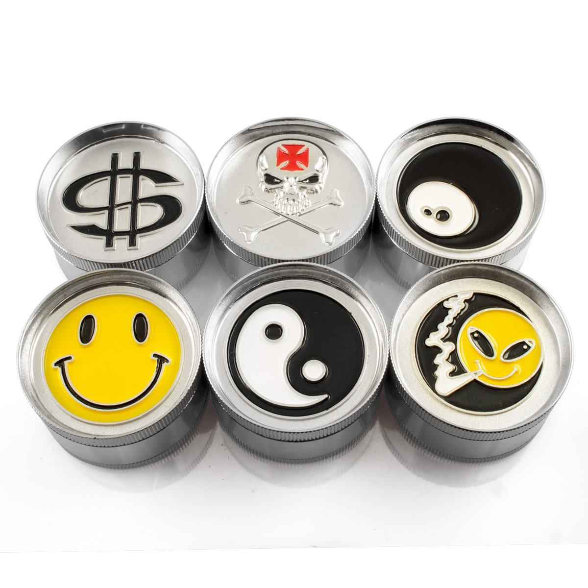 

Cartoon Casing Tobacco Grinder Sharkteeth 3 Layers 2.2 Inch Herb Mill Crusher Many Different Types To Choose Free Shipping