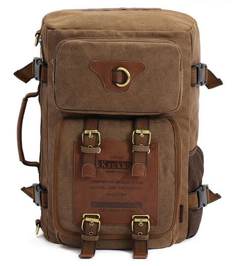 

High quality canvas bag, fashion bag, multifunction mountaineering backpack, canvas bag. Casual Bags. Strong and durable.Duffel Bags.Two, Dark khaki