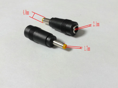 

50PCS DC 5.5 x2.1mm Female Power Plug Tip TO 4.0 x 1.7mm Male for HP laptop