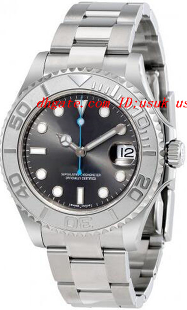 

Top Quality Luxury Watches Rhodium Dial Stainless Steel Bracelet And Platinum Midsize Watch Mens Watch Wrist Watches, Silver