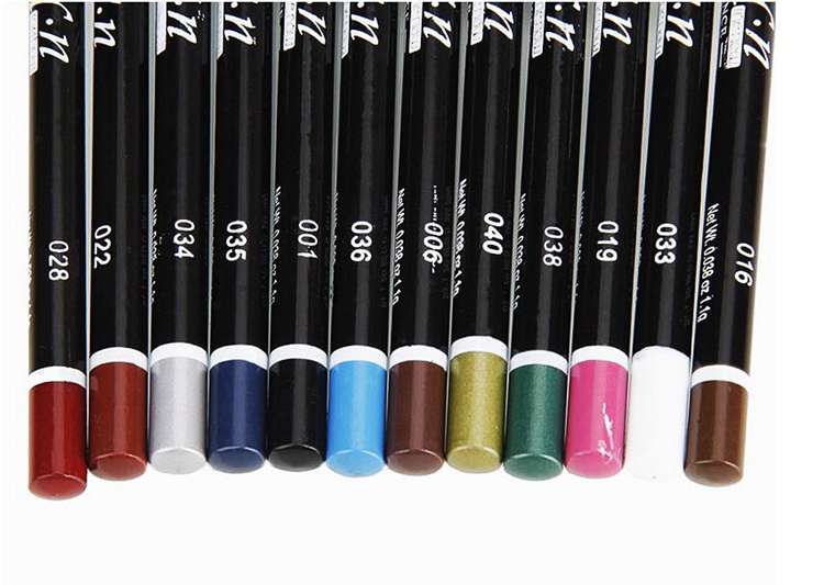 

Hot 12 colors M.N eye make up eyeliner pencil waterproof eyebrow beauty pen eye liner lip sticks cosmetics eyes makeup