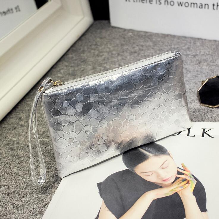 

Sequins Coin Purses Fashion Patent leather Crocodile Shoulder Bags Long Small PU Leather Lady Messenger Bags Casual Clutch Wallet