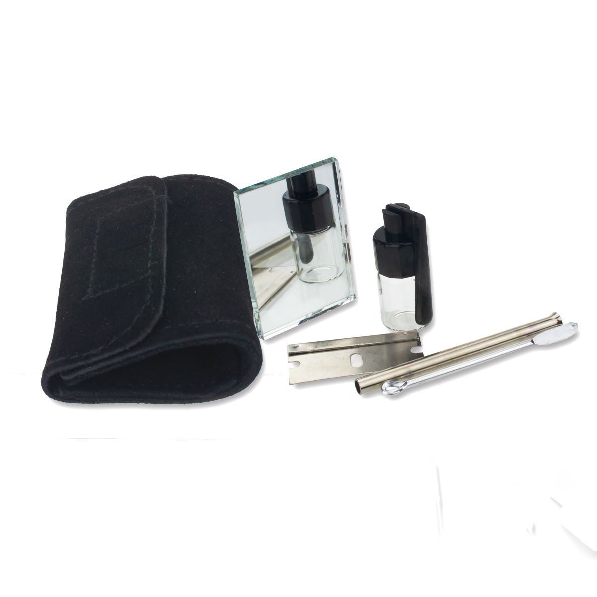 

13.5mm X 6.5mm Small Size Snorter Sniffer Snuff Suede Kit Pouch