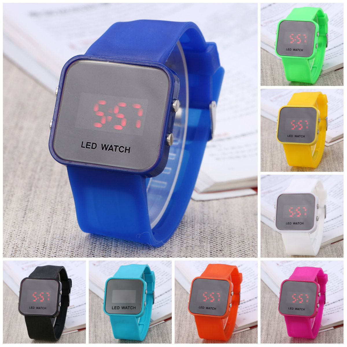 new hot square mirror face silicone