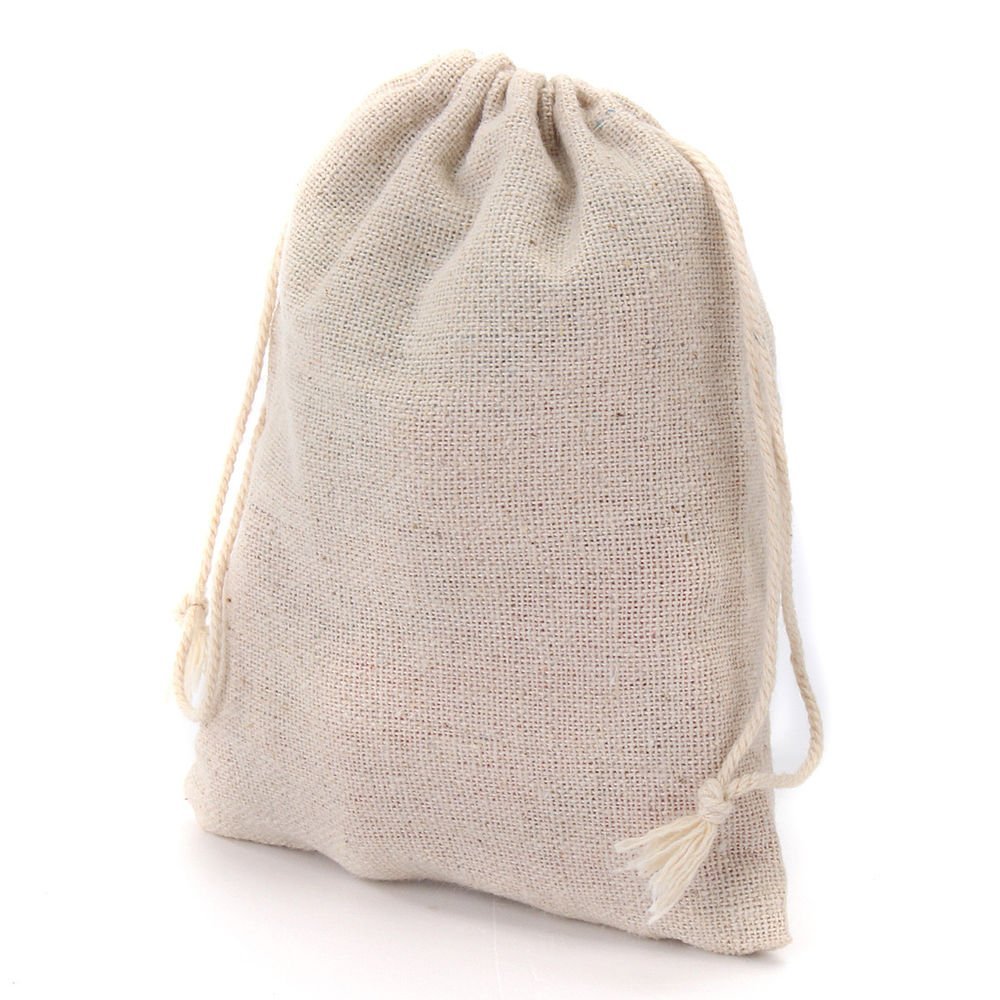 

Small Muslin Drawstring Gift Bags Cotton Linen Vintage Jewelry Pouches Packaging Case Wedding Favor holder Many Sizes Jute Sacks Custom Logo