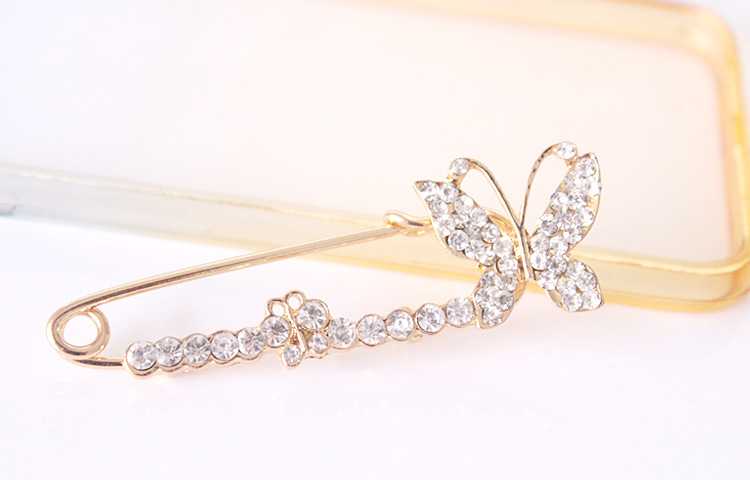 2016 Nouvelle Mode Strass Cristal Broches et Pins pour Femmes Papillon Mariage Broches Animal Broches En Gros 12 PCS / LOT