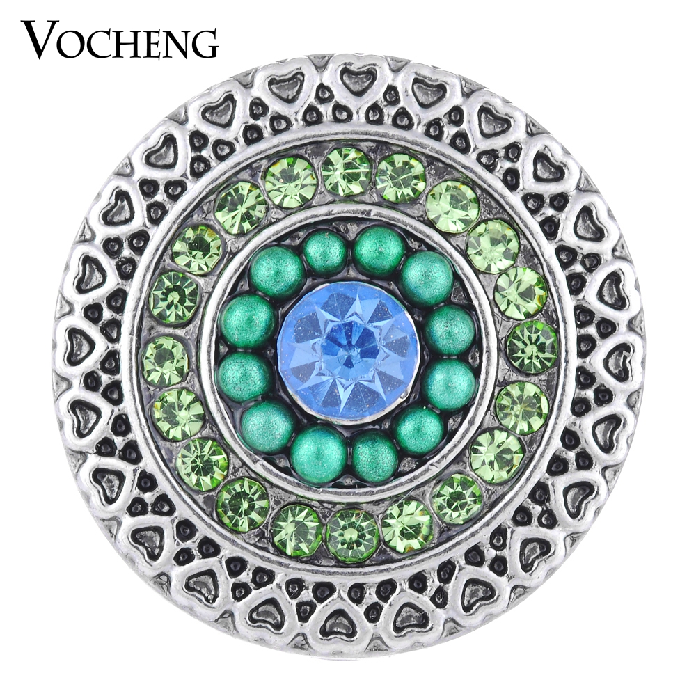 

NOOSA 18mm Ginger Snaps Heart All Around 3 Colors Bead Button VOCHENG Vn-1112