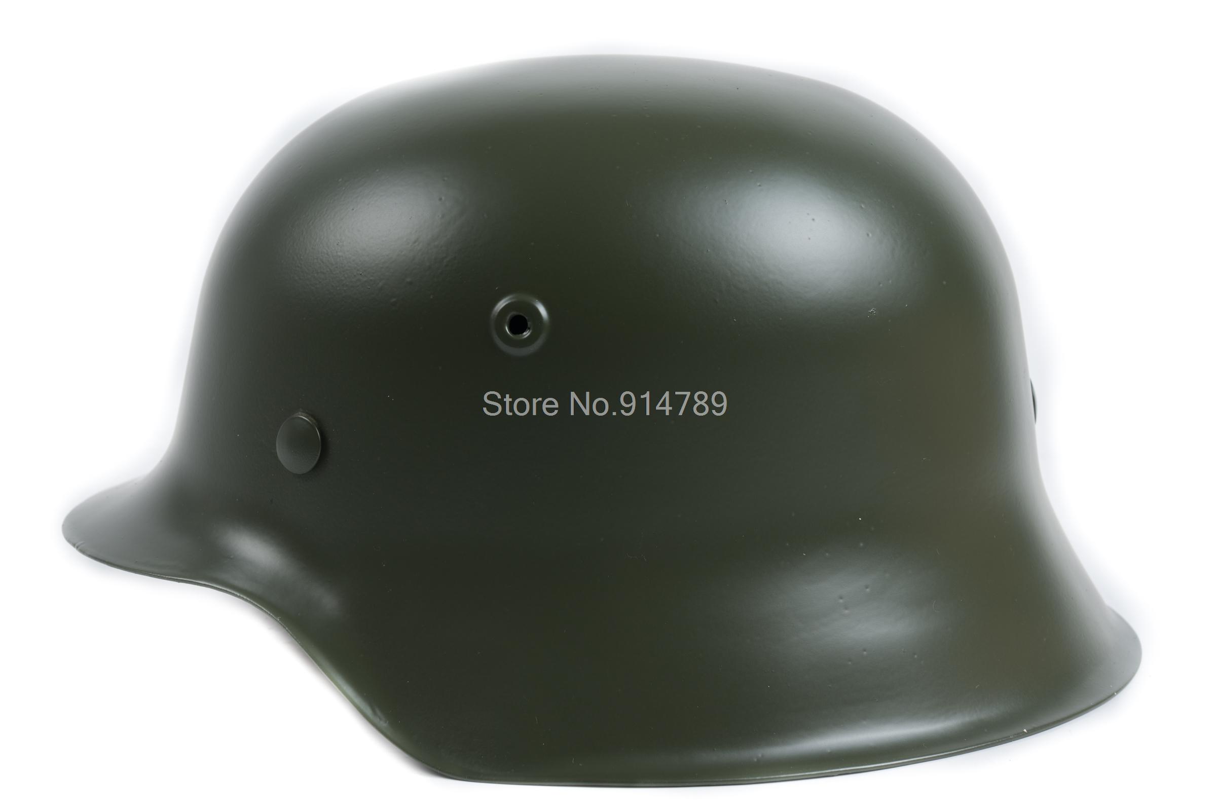 

Wholesale- GERMAN ELITE WH ARMY M42 M1942 STEEL HELMET GREEN -35360