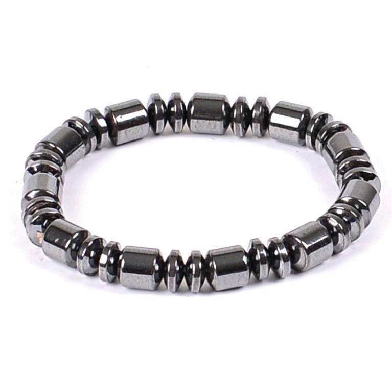 

Hand Strings Nature Hematite Black Bracelet Necklace 6MM 8MM Beads Barrel Beaded Magnetic Therapy Bracelet Wrist Wrap for Sports Men Women