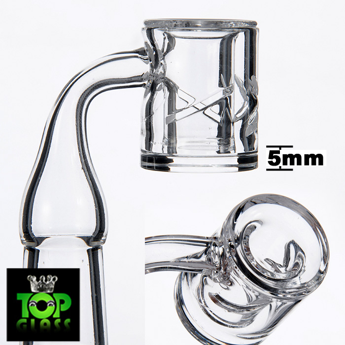 

4mm 5mm Thick Thermal P Banger Reactor Grail Pure Quartz Banger Nail with Male Female 10/14/18mm for Glass Dab Oil Rigs