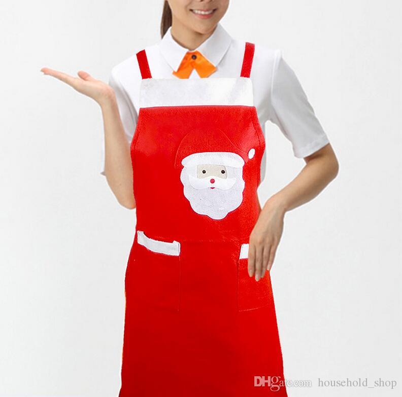 Christmas Apron Santa Reindeer Snowman Adults Apron Chef Cooking Home Gift