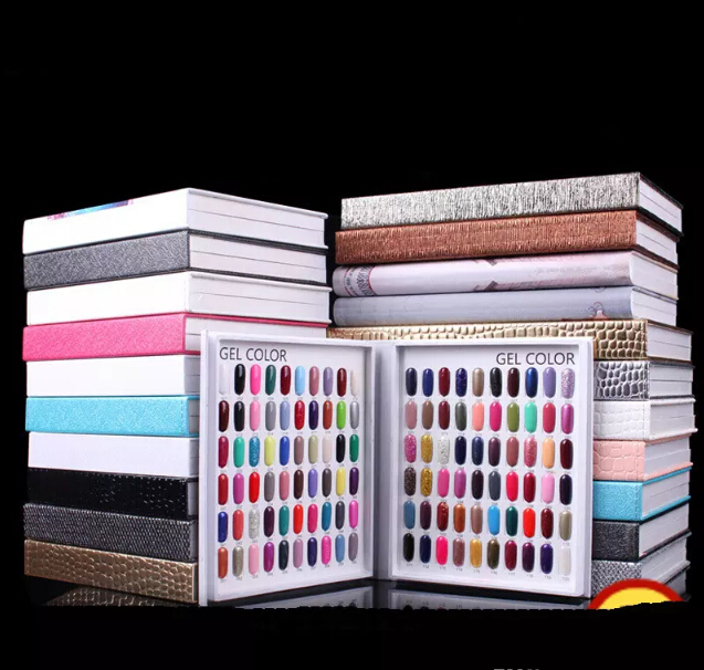 

Professional Model 216 Colors Nail Gel Polish Color Display Card Book Dedicated Card Chart Nail Art Tools With 226 False Nail