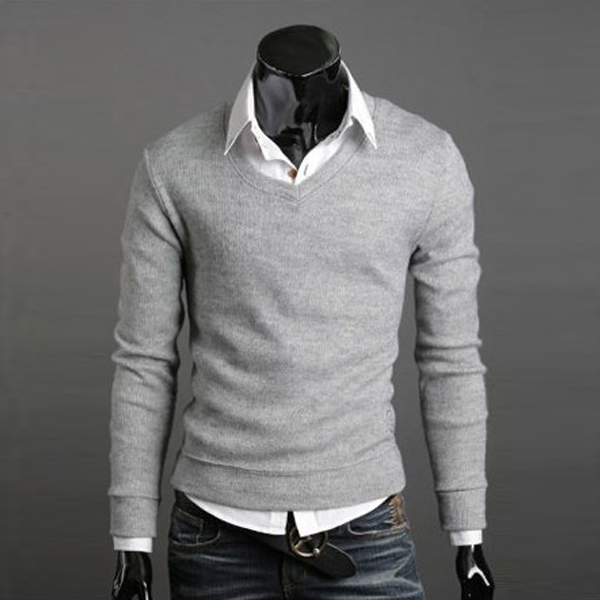 Vente en gros-2016 nouvelle arrivée livraison gratuite mode mens pull de noël pullover casual tricoté col v pull pulls pull homme