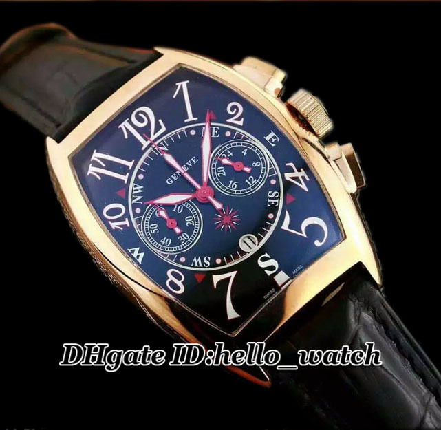 

High Quality Cheap New MARINER 8080 CC AT MAR Gent Watch Quartz Chronograph Rose Gold Bezl Mens Watch Leather Strap Gents Watches, Fm51c