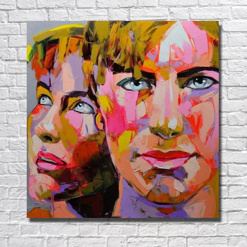 Gesichter Vii Abstrakte Kunst Auf Leinwand Malerei Inspiration