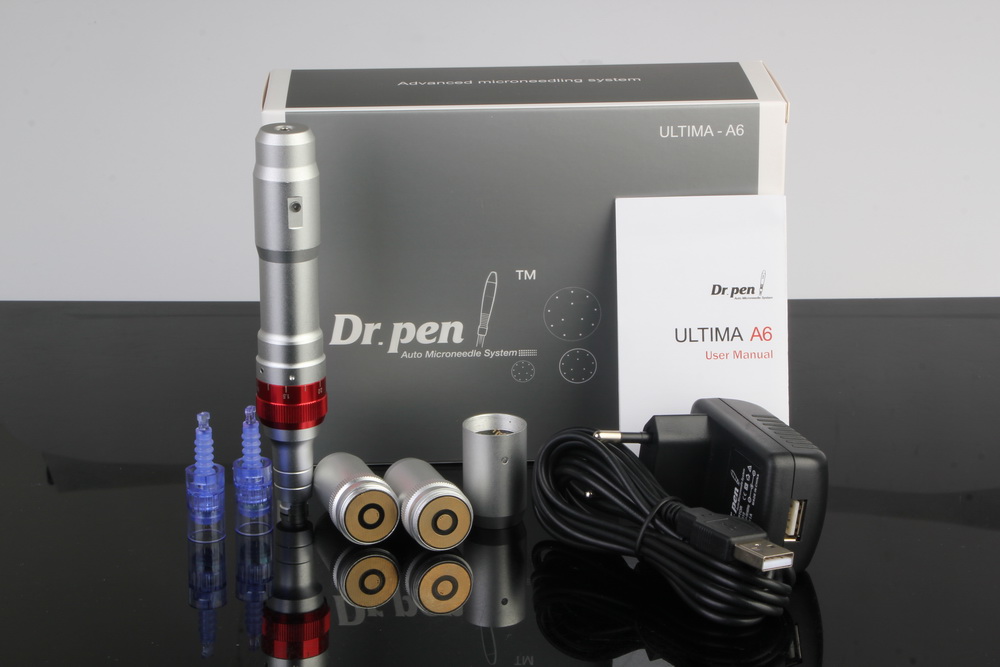 

10pcs/lot Derma pen Dr.pen Ultima A6 Auto Electric Micro Needle 2 batteries Rechargeable korea dermapen DHL free shipping