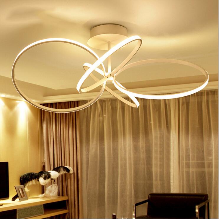

Circel rings LED ceiling chandelier aluminum modern led ceiling chandelier lamp fixture for living study room bedroom