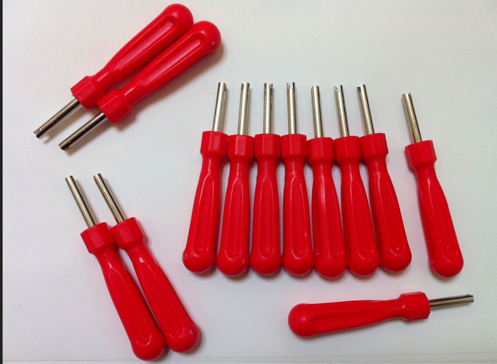 

(50 pieces /lot ) Wholesale Bike Car Motorcycle Screwdriver Valve Stem Core Remover Tire Repair Install