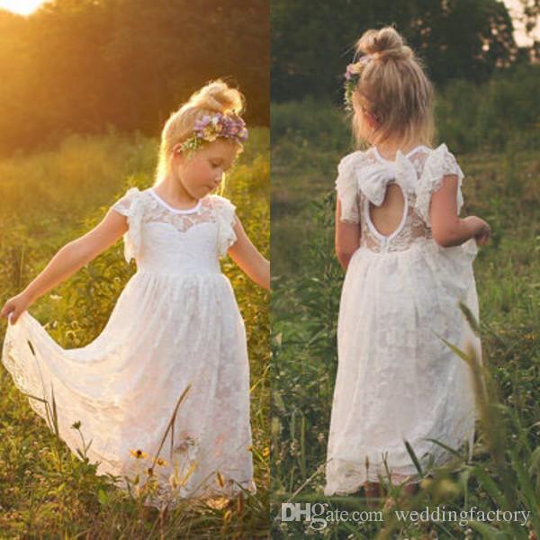bohemian flower girl dresses for sale