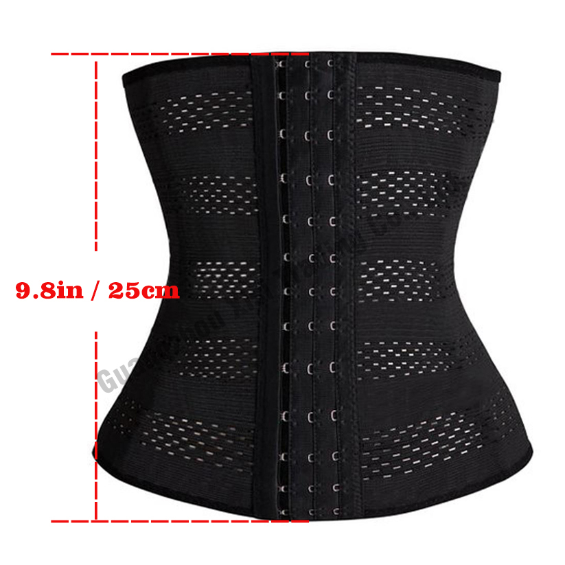 

Wholesale-womens waist training corsets plus size waist trainer women slimming body shaper shapewear underwear corset minceur sport belt, Black